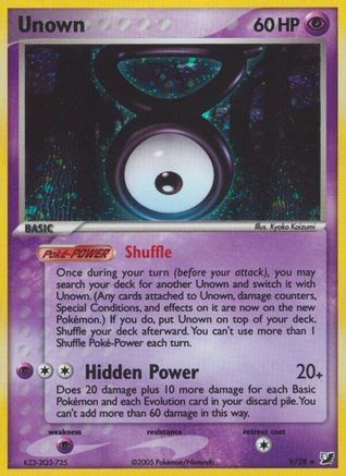 Unown (V) V/115 - Unseen Forces Holofoil
