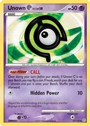 Unown [C] 67/130 - Diamond and Pearl
