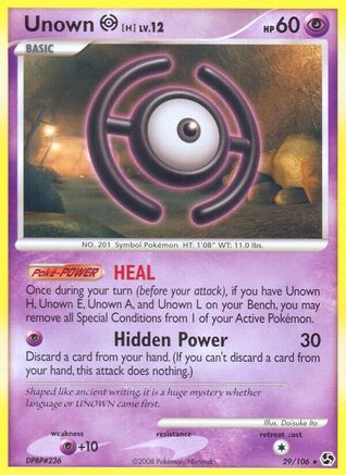 Unown [H] 29/106 - Great Encounters Reverse Holofoil