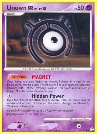 Unown [M] 66/123 - Mysterious Treasures