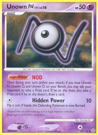 Unown [N] 69/132 - Secret Wonders Reverse Holofoil