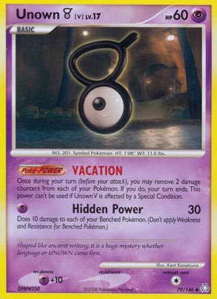 Unown V 79/146 - Legends Awakened Reverse Holofoil