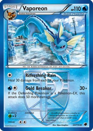 Vaporeon (Team Plasma) 20/116 - Plasma Freeze