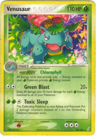 Venusaur 28/100 - Crystal Guardians