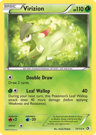 Virizion 15/113 - Legendary Treasures Reverse Holofoil