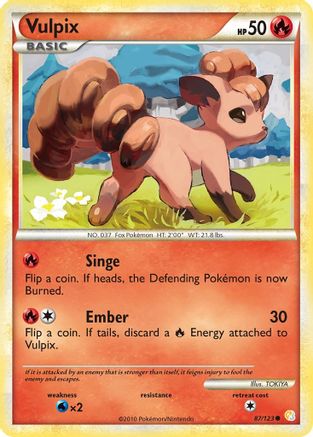 Vulpix 87/123 - HeartGold SoulSilver