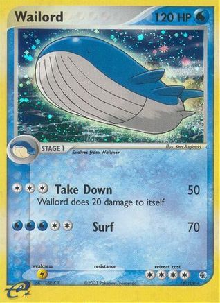 Wailord 14/109 - Ruby & Sapphire Holofoil