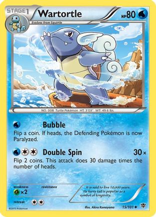 Wartortle 15/101 - Plasma Blast Reverse Holofoil