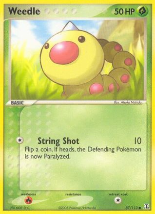 Weedle 87/113 - Delta Species Reverse Holofoil