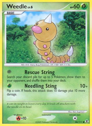 Weedle 86/111 - Rising Rivals