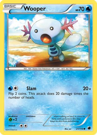 Wooper 21/116 - Plasma Freeze Reverse Holofoil