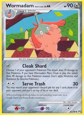 Wormadam Trash Cloak 51/99 - Arceus