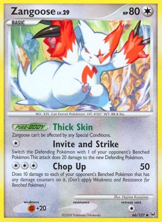 Zangoose 66/127 - Platinum Reverse Holofoil