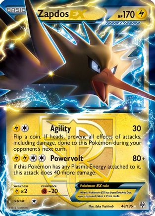 Zapdos EX (Team Plasma) 48/135 - Plasma Storm Holofoil