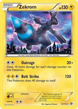 Zekrom 51/113 - Legendary Treasures Holofoil