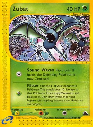 Zubat 117/144 - Skyridge Reverse Holofoil