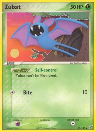 Zubat 83/107 - Deoxys Reverse Holofoil