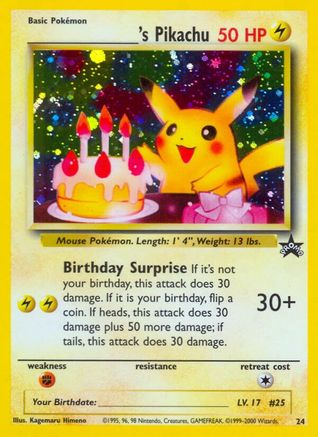 ______'s Pikachu 24/53 - WoTC Promo Holofoil