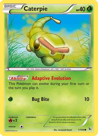 Caterpie 1/106 - XY  Flashfire