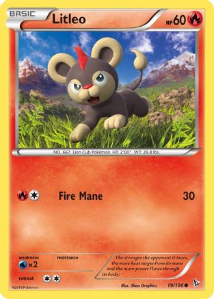 Litleo (19) 19/106 - XY  Flashfire