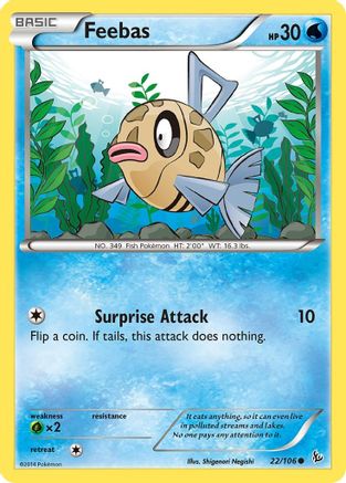Feebas 22/106 - XY  Flashfire