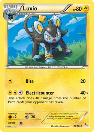 Luxio 33/106 - Flashfire Reverse Holofoil