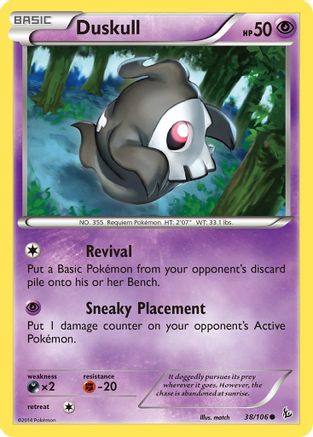 Duskull 38/106 - XY  Flashfire