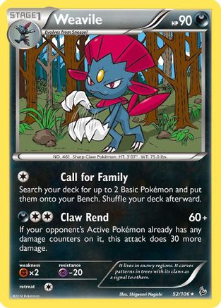 Weavile 52/106 - Flashfire