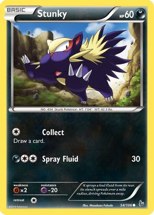 Stunky 54/106 - Flashfire Reverse Holofoil