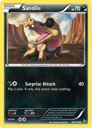 Sandile 56/106 - Flashfire Reverse Holofoil