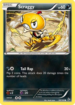 Scraggy 58/106 - XY  Flashfire