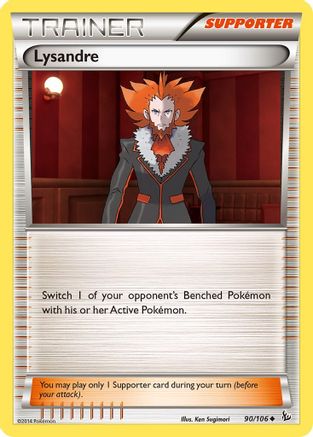 Lysandre 90/106 - Flashfire Reverse Holofoil