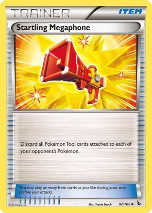 Startling Megaphone 97/106 - XY  Flashfire Reverse Holofoil