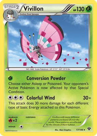 Vivillon 17/146 - XY Holofoil