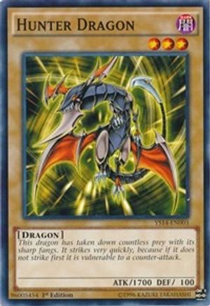 Hunter Dragon (YS14-EN003) - Super Starter: Space-Time Showdown 1st Edition