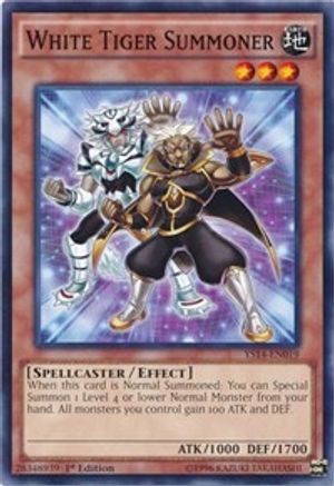 White Tiger Summoner (YS14-EN019) - Super Starter: Space-Time Showdown 1st Edition