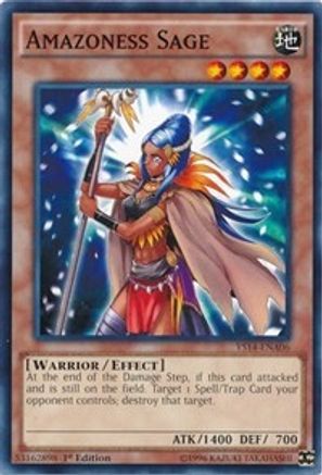 Amazoness Sage - YS14-ENA06 - Super Starter: Space-Time Showdown Power-Up Pack 1st Edition