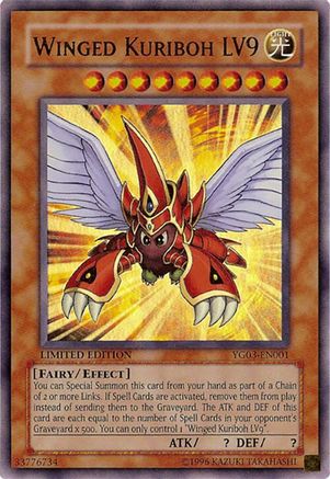 Winged Kuriboh LV9 (YG03-EN001) - Yu-Gi-Oh! GX Manga Promotional Cards Limited