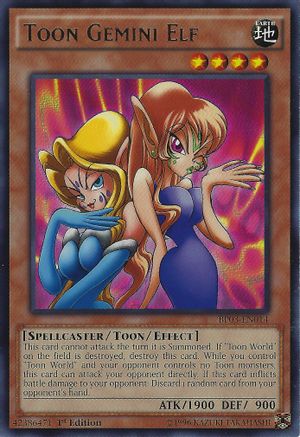 Toon Gemini Elf (BP03-EN014) - Battle Pack 3: Monster League 1st Edition