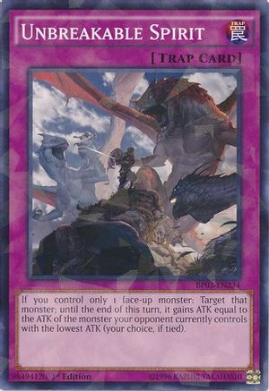 Unbreakable Spirit (Shatterfoil) (BP03-EN234) - Battle Pack 3: Monster League 1st Edition