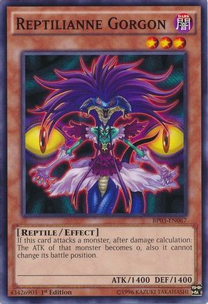 Reptilianne Gorgon (BP03-EN067) - Battle Pack 3: Monster League 1st Edition