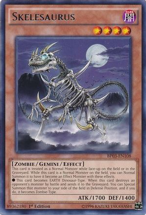 Skelesaurus (BP03-EN108) - Battle Pack 3: Monster League 1st Edition