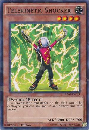 Telekinetic Shocker (Shatterfoil) (BP03-EN048) - Battle Pack 3: Monster League 1st Edition