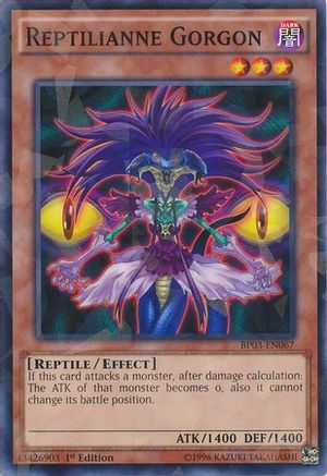 Reptilianne Gorgon (Shatterfoil) (BP03-EN067) - Battle Pack 3: Monster League 1st Edition