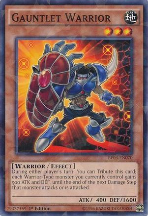 Gauntlet Warrior (Shatterfoil) (BP03-EN070) - Battle Pack 3: Monster League 1st Edition