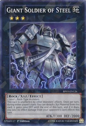 Giant Soldier of Steel (Shatterfoil) (BP03-EN126) - Battle Pack 3: Monster League 1st Edition