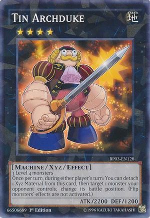 Tin Archduke (Shatterfoil) (BP03-EN128) - Battle Pack 3: Monster League 1st Edition