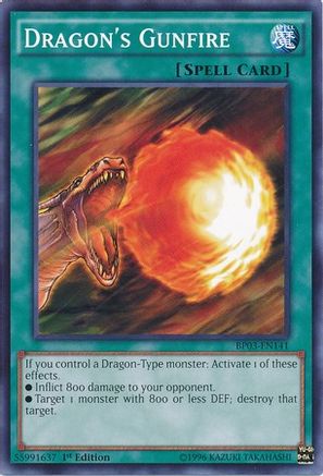 Dragon's Gunfire (BP03-EN141) - Battle Pack 3: Monster League 1st Edition