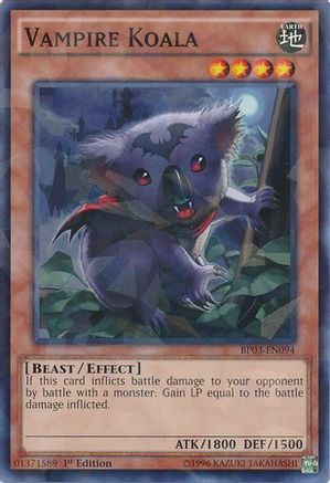 Vampire Koala (Shatterfoil) (BP03-EN094) - Battle Pack 3: Monster League 1st Edition