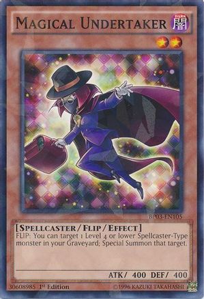 Magical Undertaker (Shatterfoil) (BP03-EN105) - Battle Pack 3: Monster League 1st Edition